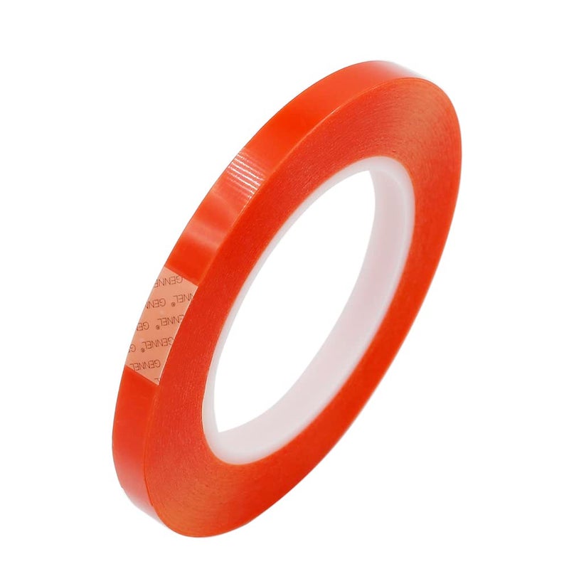 GENNEL 8mm x 25M Clear Double Sided Strong Adhesive Tape for Mobile Phone Laptop Camera LCD Screen Repair Transparent - Image 2